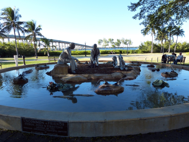 Edison, Fordl, and Firestone go camping in the Everglades